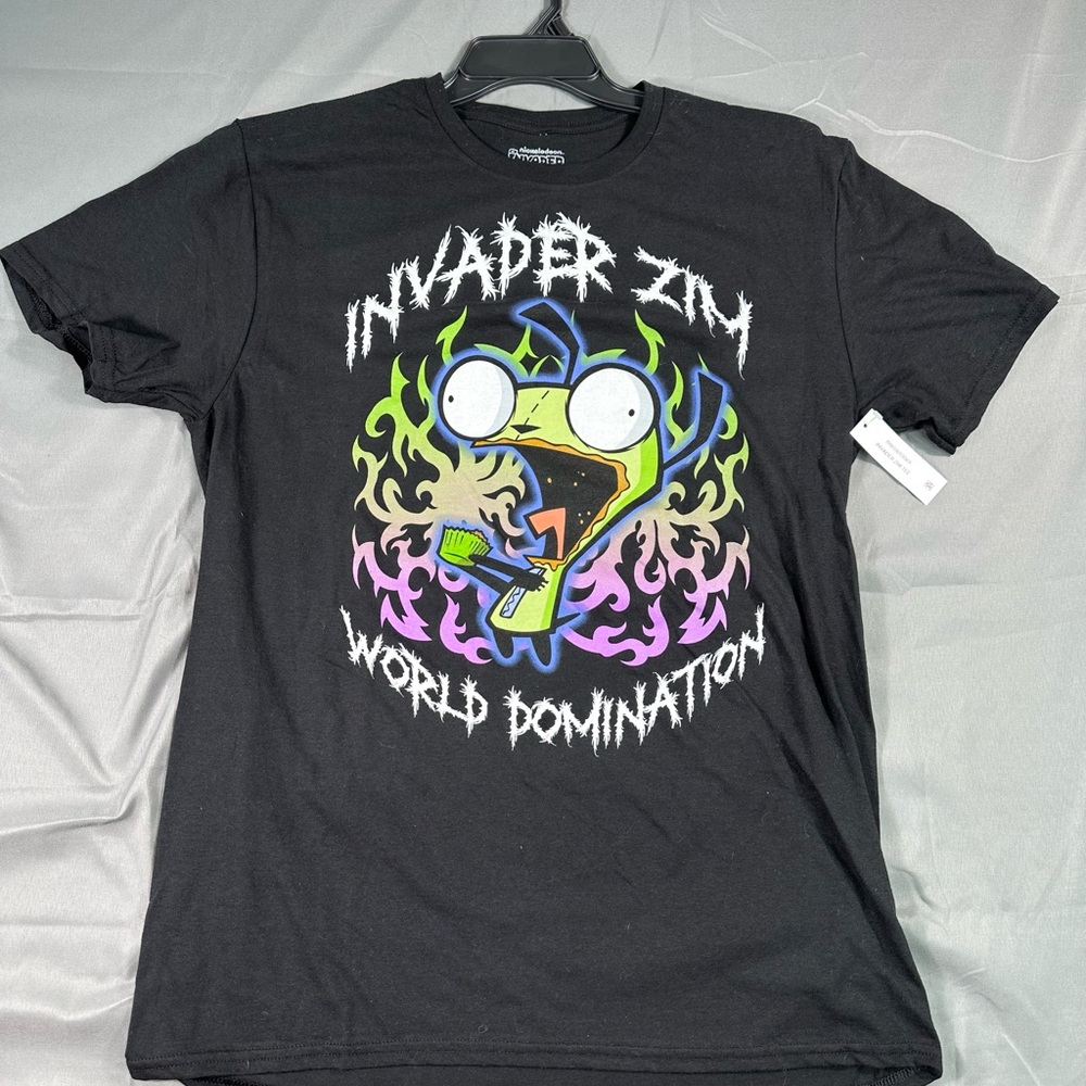 Nickelodeon Invader Zim Black Tee with Colorful Graphic